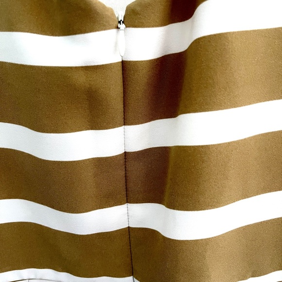 Ronni Nicole Multicolored Sleeveless Striped Pleated Sheath Dress Size 10 - Picture 3 of 9